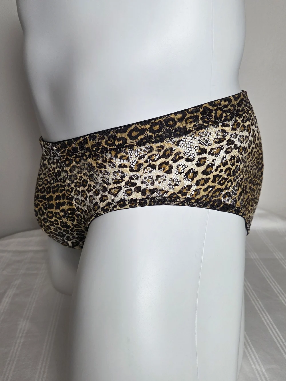 Cosabella Men's Neutral Leopar Comfort Micro Briefs